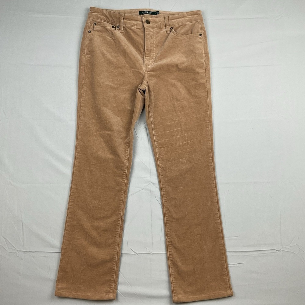 Lauren Ralph Lauren Tan Corduroy Pants‎ Fall Western Cottagecore